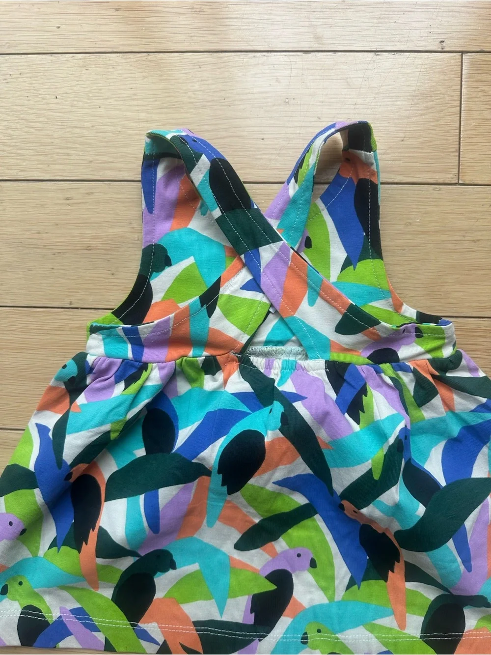 Hanna Andersson Colorful Toucan Print One-Piece Dress and Animal Print Onsie